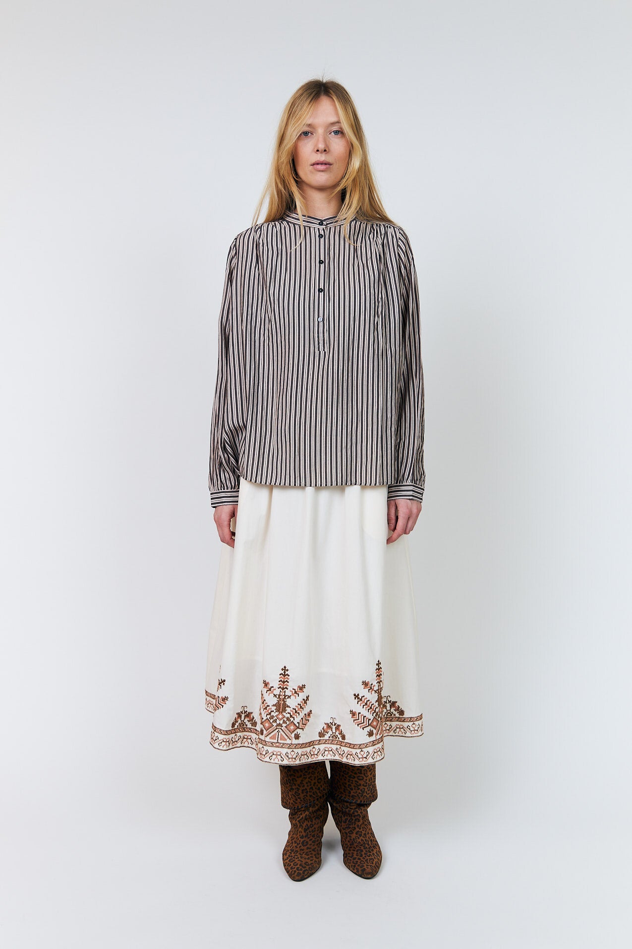 LariLL bluseskjorte - 08 Beige